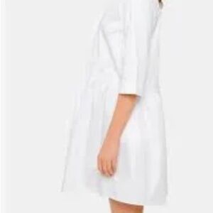 Tuckernuck white cotton royal shirt dress size small